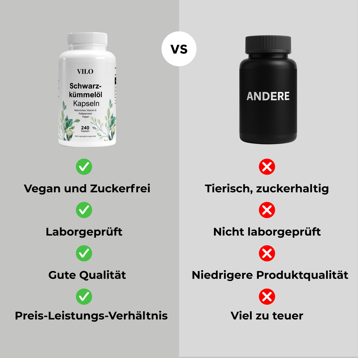 Ägyptisches Schwarzkümmelöl - 240 vegane Softgels